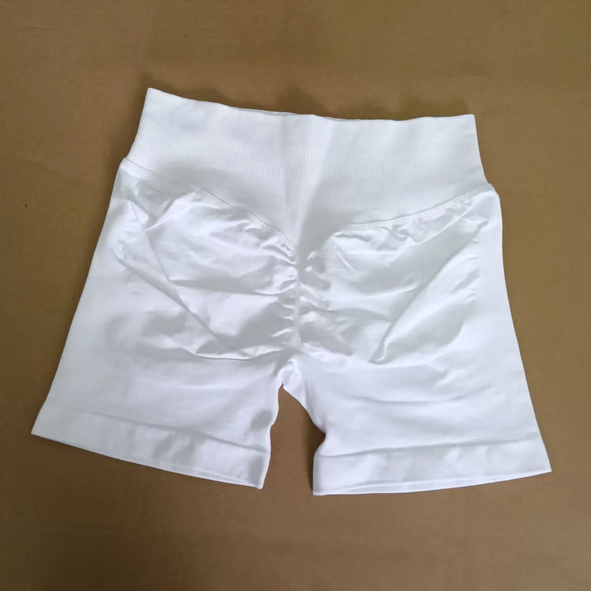 NCLAGEN 4.5" Women's  Low Ribbed Band Scrunch Butt Seamless Impact Shorts