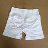 NCLAGEN 4.5" Women's  Low Ribbed Band Scrunch Butt Seamless Impact Shorts