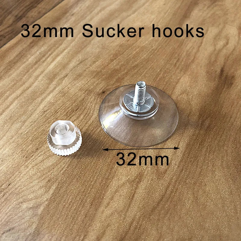 5/10Pcs 40 mm Adhesive Suction Cup Hooks with Screws  Door