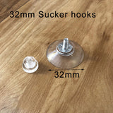 5/10Pcs 40 mm Adhesive Suction Cup Hooks with Screws  Door