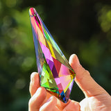 120mm Rainbow Crystal Laser Prism Aurora Sun Catcher