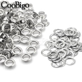 100/Set Metal Eyelet Grommet Rings Sizes 2mm 3mm 4mm 5mm 6mm 8mm 10mm 12mm 14mm 17mm