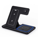 3 in 1 100W  Foldable Wireless Night Light Fast Charging Station For iPhone 16 15 14 13 12 And Apple Watch Airpods