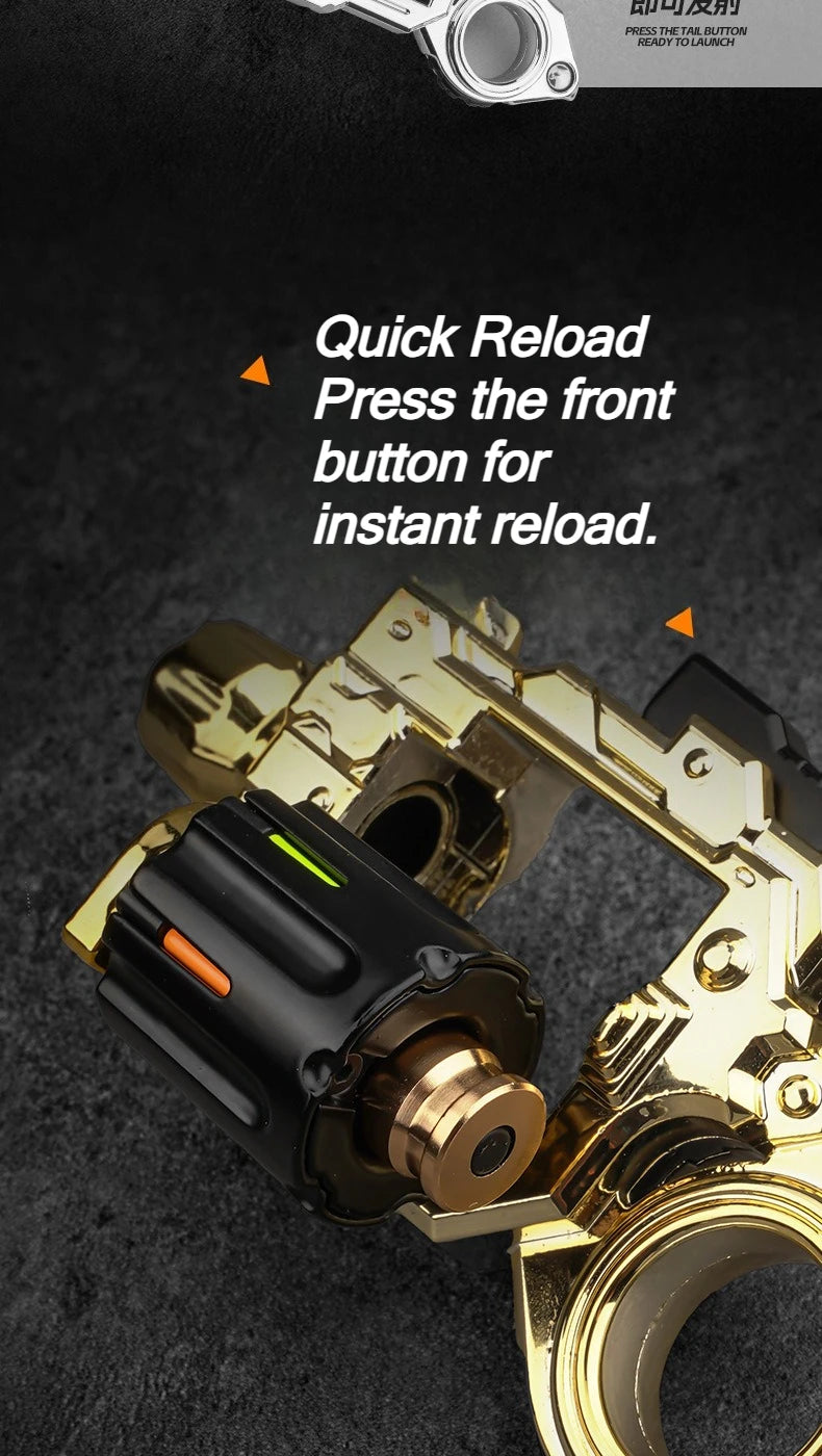 Metal Fidget Spinner Revolver For Stress Relief
