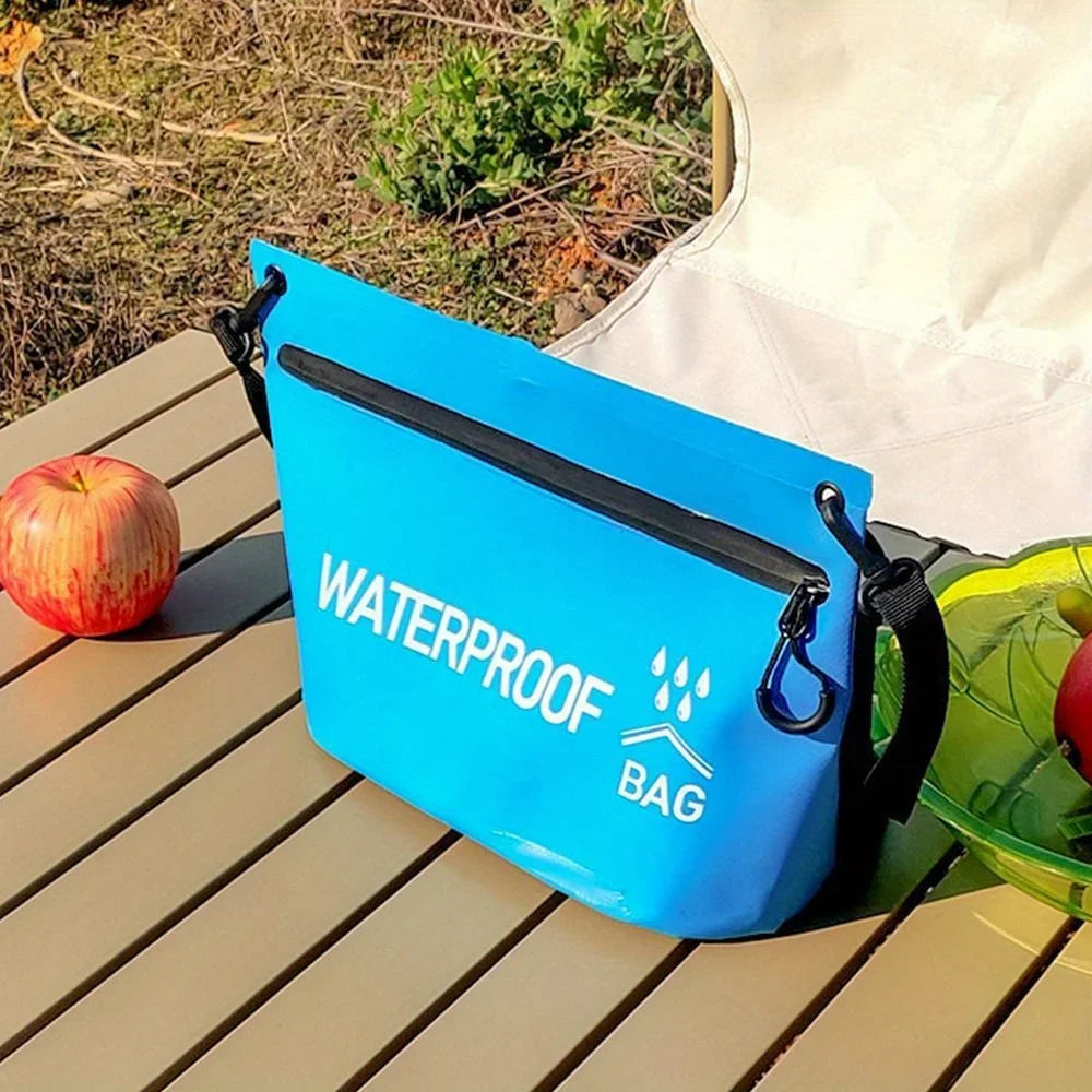 1pc Durable Dry Bag With Zipper For Swimming Rafting Or Kayaking