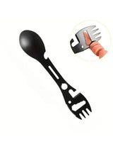 Multifunctional Fork Spoon Knife Wrench Bottle/Can Opener For Camping