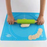 Silicone Non-Stick Rolling Pin With Plastic OR Wooden Handle. Pas