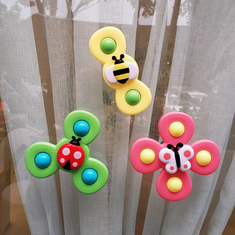1pcs Cartoon Fidget Spinner.  Educational toy as well as rattle toy.