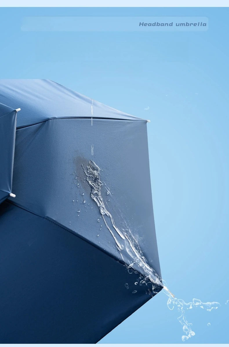 Head Mounted Sunshade Or Rain Umbrella Hat
