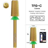 3/32" MagiBling Carbide Sharp 6.6mm Cross Cut Tapered Nails Bit For Acrylic Gel Remover