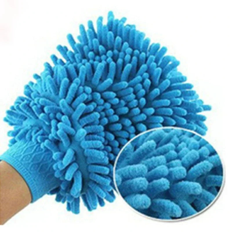 5PCS Double-sided Microfiber Washable Cleaning Mitt