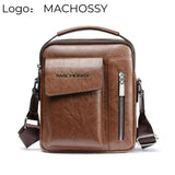 WEIXIER Men's Crossbody Multi-function Leather Bag.