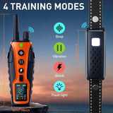 3280FT Dual Battery Display Dog Training Shock Collar With Beep Vibration Or Shock Mode