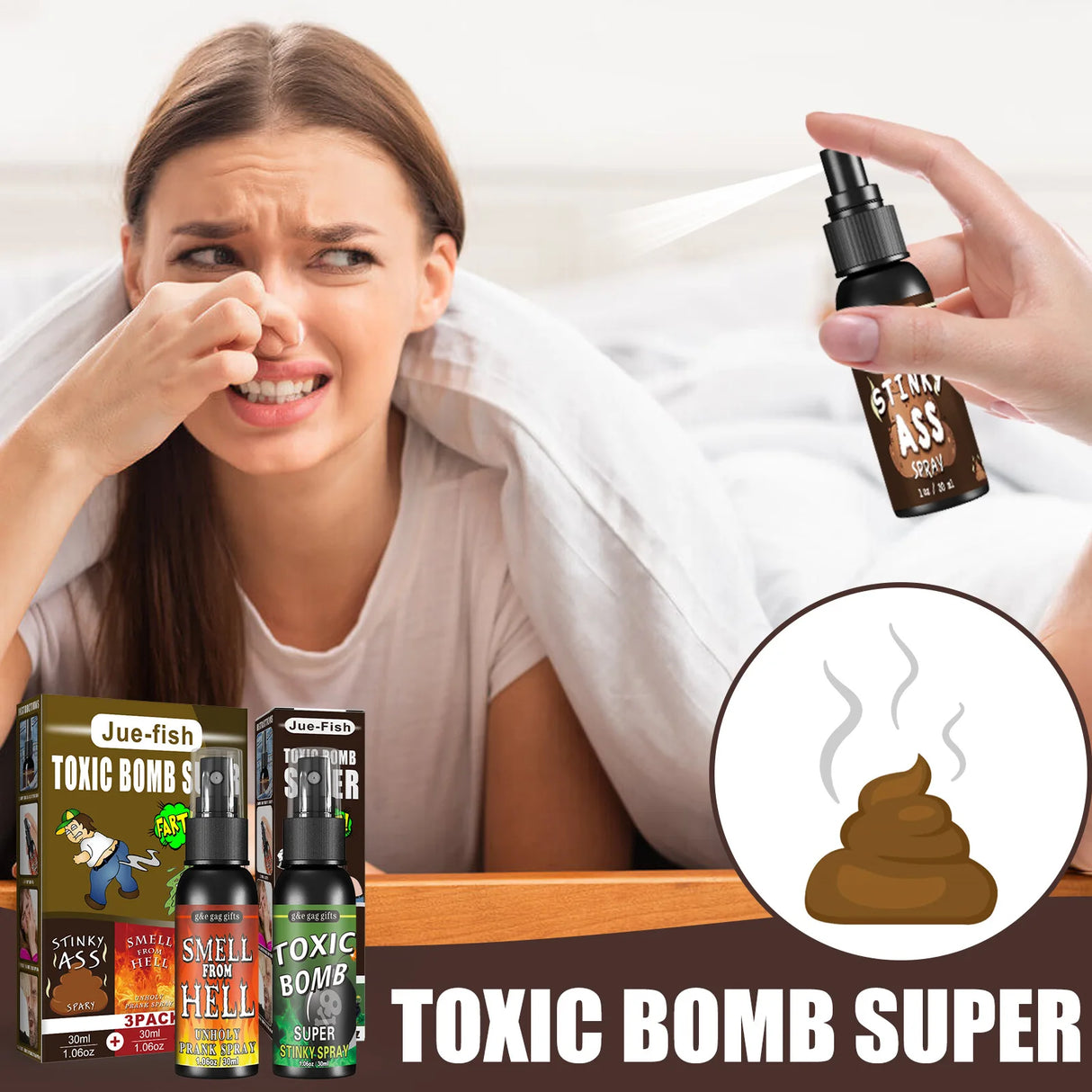 Adult's Hilarious Non Toxic Fart Smell Spray For Gag Gifts