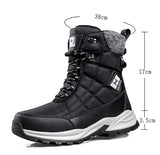 Men's Waterproof High-top/Plush Hiking Snow Boots