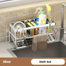 Plastic Multi-Functional Sink Organizer for Kitchen & Bathroom