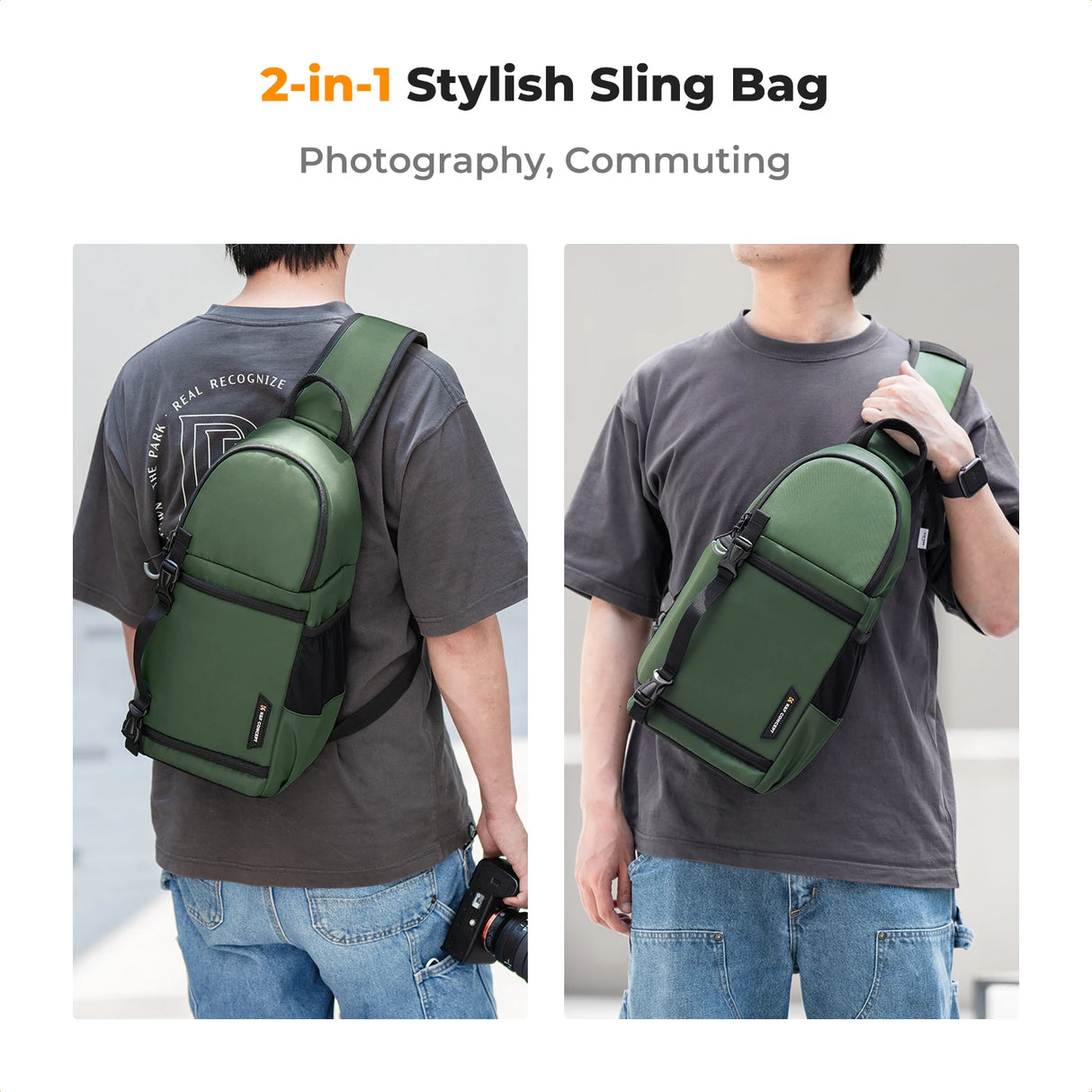 K&F Concept Waterproof 10L DSLR/SLR Sling Camera Backpack