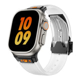Silicone Sports Strap for Apple Watch Ultra 2/1 49mm Series 9 8 7 45mm 44mm Or IWatch 6 5 4 3 Se 44mm 42mm