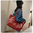 Pu Leather Underarm Large Handbag.