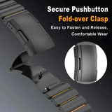 Luxury Titanium Strap for Apple Watch Ultra 3/2 49mm Series 11 10 46mm 45mm 44mm 42mm Or Silicone Bracelet For iwatch 9 8 7 6 SE 5