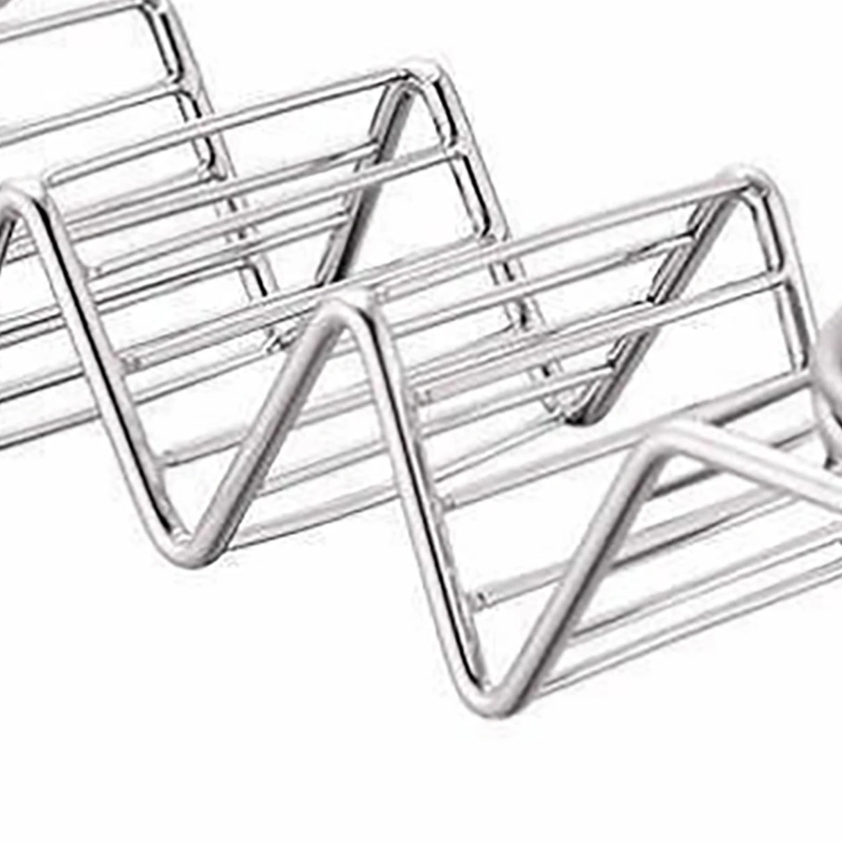 Stainless Steel Taco Holder Set With 2 Sauce Cup Holder