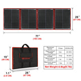 Dokio Flexible/Foldable High Efficiency Solar Panel. 12V 80w 100w 150w 200w 300w Solar Panel Kit