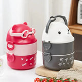 Stainless Steel Insulated Vacuum Cup With Spoon