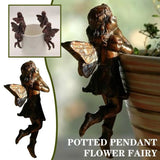 Mini Resin Fairy Hanging Basket Decoration   A