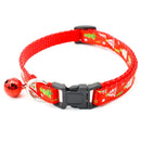 1pc Adjustable Nylon Christmas Pet Collar With Bell