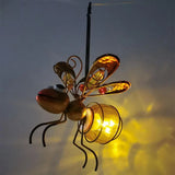 Solar LED Iron  Waterproof Hanging  Insect Tree Ornament