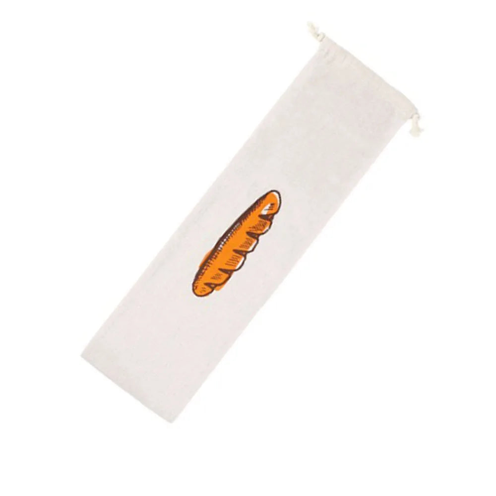 Reusable Linen Bread Bag With Drawstring