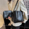 MOODS PU Leather Shoulder Tote Bag