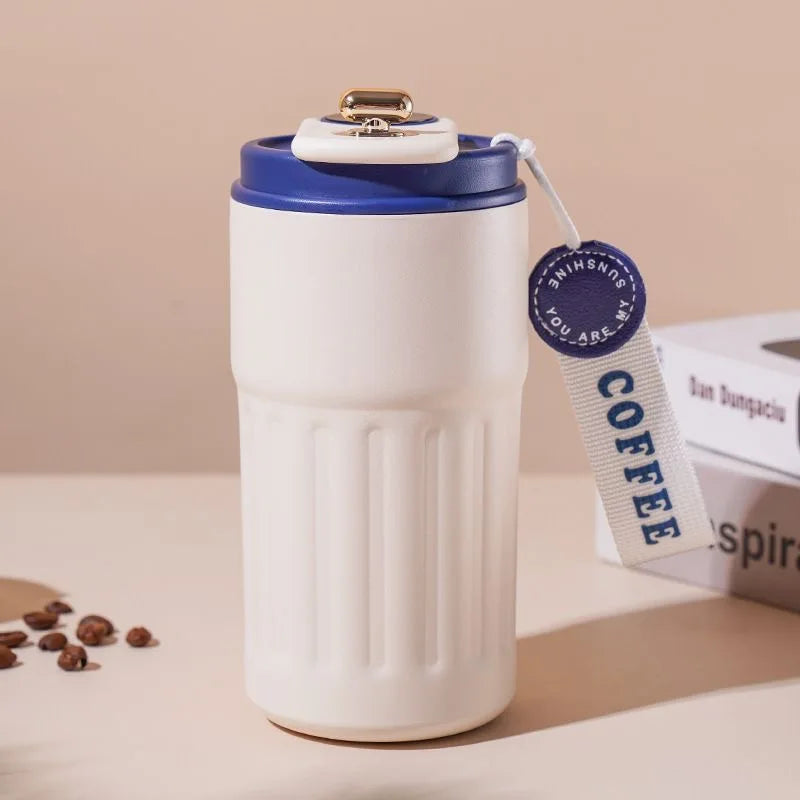 450ml  Temperature Display Thermos Premium Stainless Steel Coffee Cup