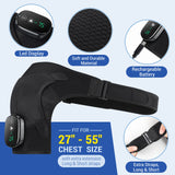 Rechargeable Electric Heated Vibration Massage Belt For Knees, Shoulders Or Elbows