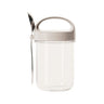 430ML Glass Cup With Lid And Spoon Great For Breakfast Oats Or Salad Cups