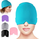 Form Fitting Gel Ice Cap/Mask For Relief Of Migraines, Tension Or Sinus Headaches