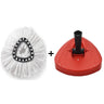 1 SET Triangular Spin Mop Base Head with Replacement Microfiber Pad