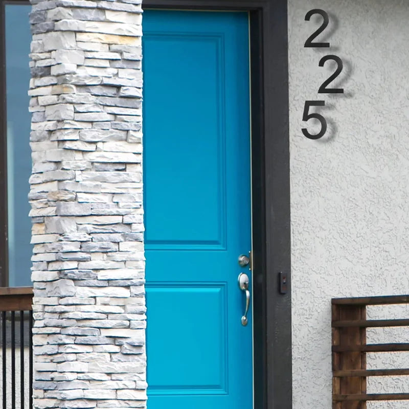 Outdoor  8 Inch Silver/Black 20cm Letters Or Numbers 0-9 For House Address