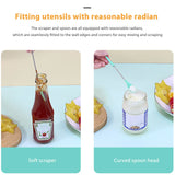 1pcs Mini Telescopic Silicone Spatula