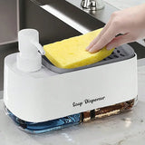Dish Soap Dispenser with Sponge For Kitchen's