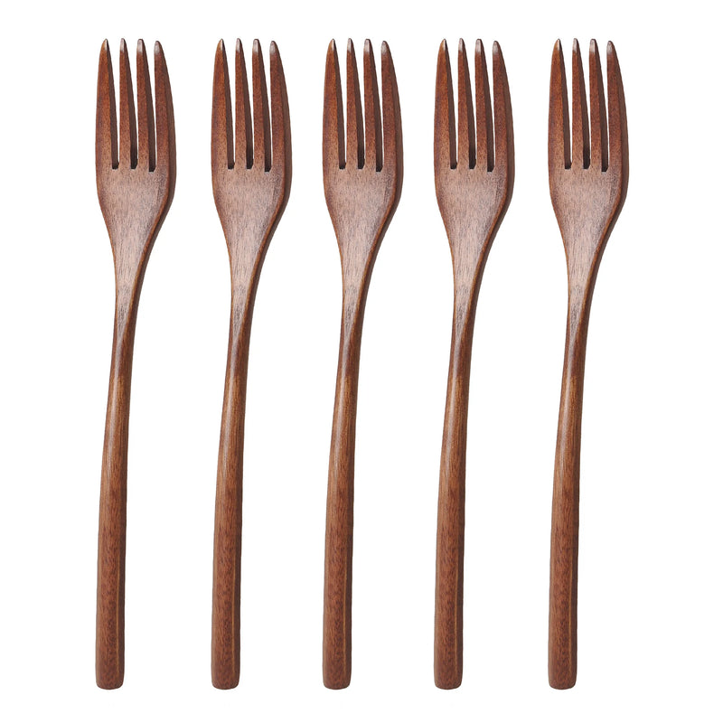 5 Pieces Eco Friendly  Wooden Spoons, Forks Or Chop Sticks