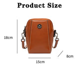 Single Shoulder Leather Crossbody Bag