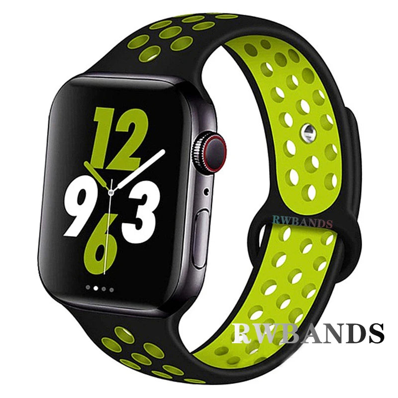 Sport Strap for Apple Watch Band 46mm 44mm 40mm 42-38-41mm 45mm  Series 10 9 8 7 6 SE 5 3 Ultra 2 49mm