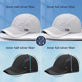 Unisex Anti Radiation Cap/toque  Half Or Full Silver Fiber Electromagnetic Wave Rfid Shielding