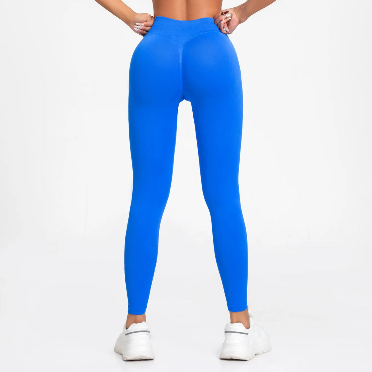 NCLAGEN Low Ribbed Band Seamless Scrunch Bum Impact Leggings