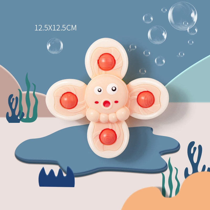 1pcs Cartoon Fidget Spinner.  Educational toy as well as rattle toy.