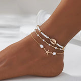 Women's Summer Beaded Beach Anklet