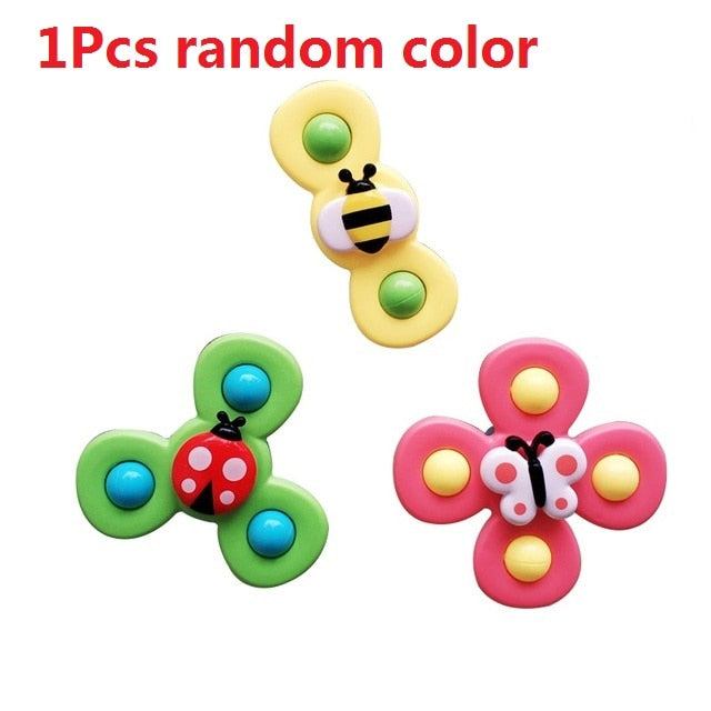 1pcs Cartoon Fidget Spinner.  Educational toy as well as rattle toy.