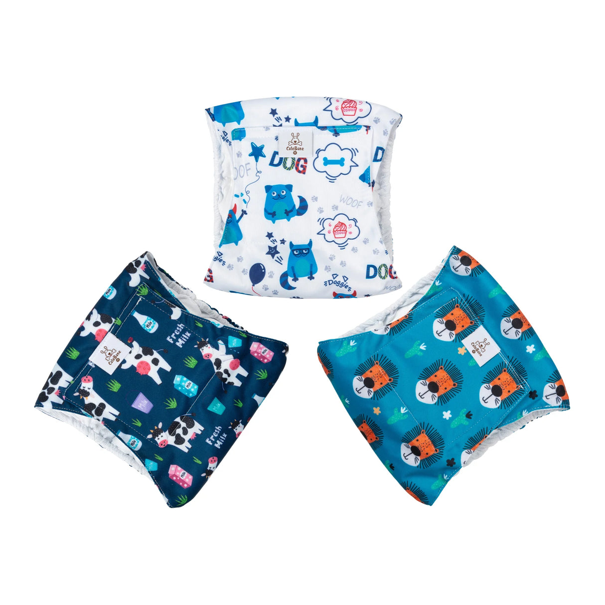 (3pcs per pack) Washable Male Dog Diaper With Belly Band