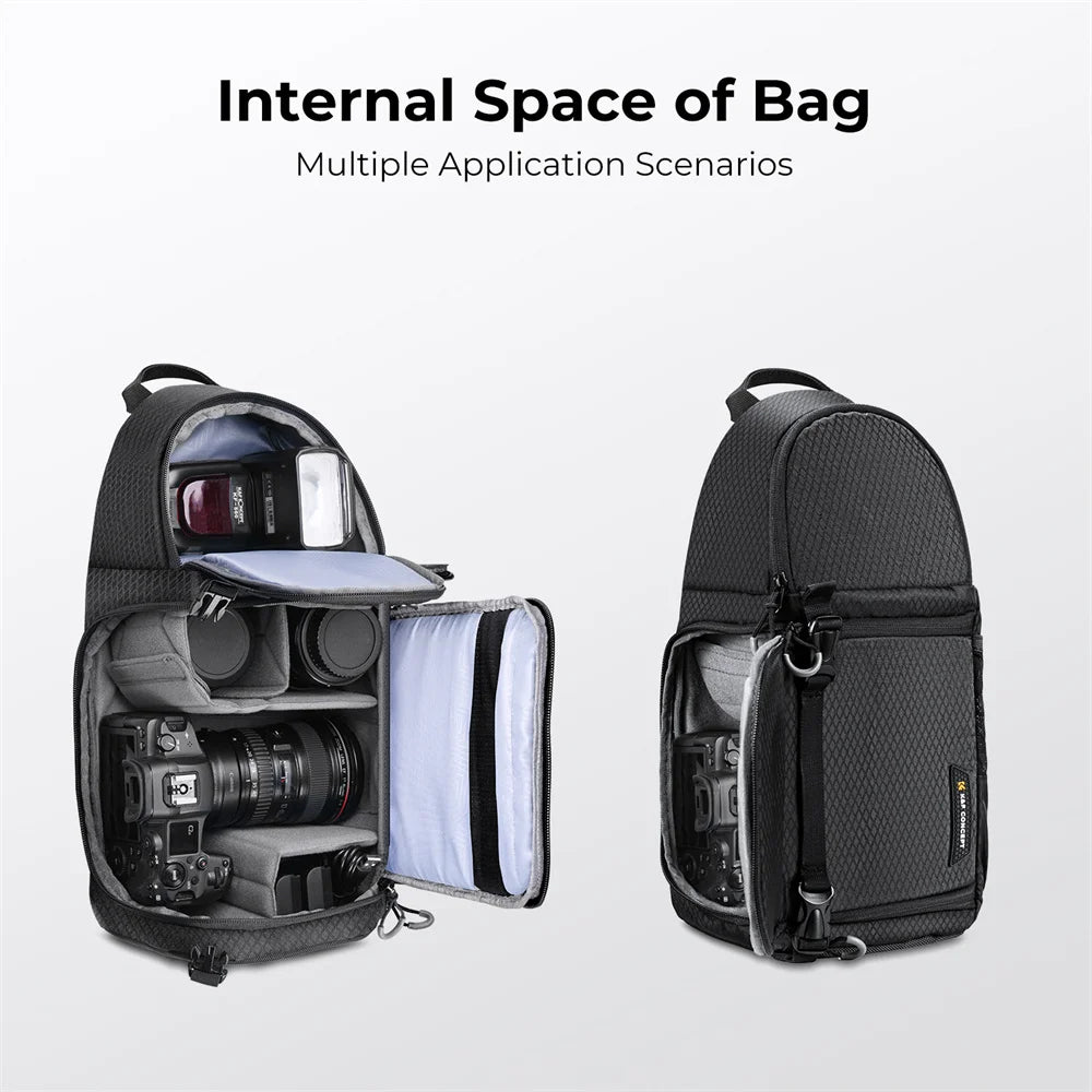 K&F Concept Waterproof 10L DSLR/SLR Sling Camera Backpack